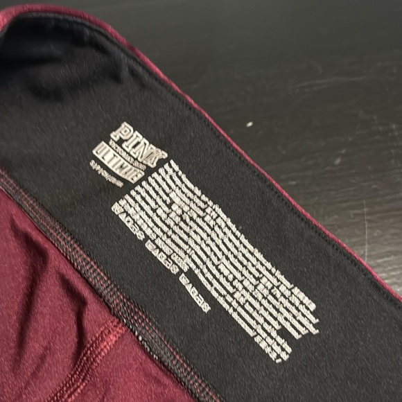 PINK Victoria's Secret Burgundy Leggings - Picture 5 of 6